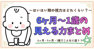 ハイハイ期の視力はどのくらい?6か月~1歳の見える力まとめ